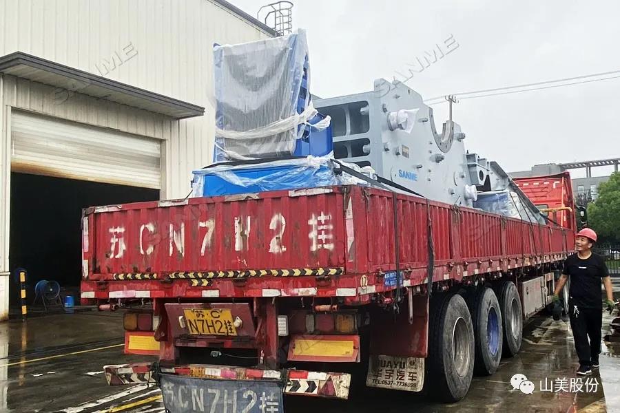 发货季｜山美股份高性能破碎筛分装备发往江西，助力当地基建项目建设及建筑固废资源化