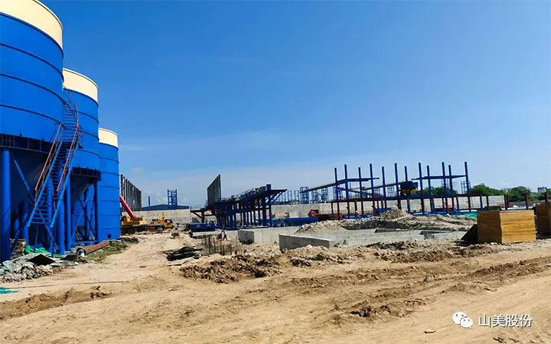 EPC项目｜上海山美股份海南每小时1000吨铁尾矿综合利用示范线项目进展顺利