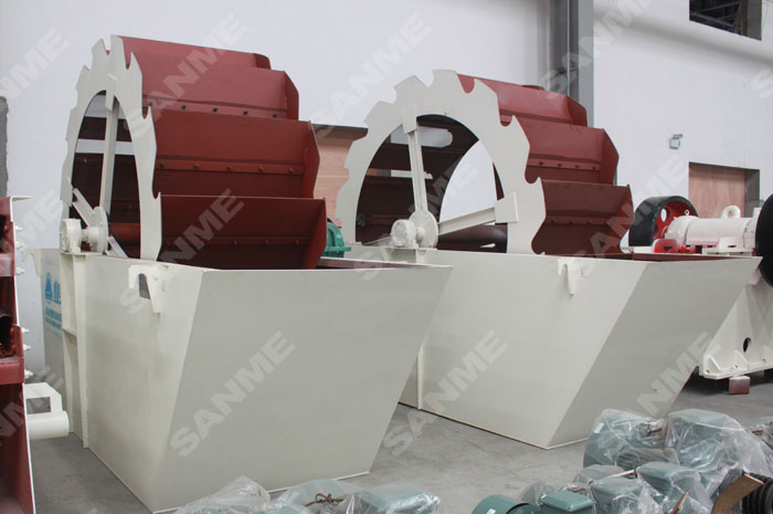 轮斗式洗砂机，石料沙场生产线